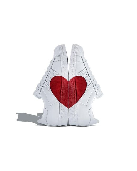 Adidas White (Wmns) Superstar 80 'Half Heart'
