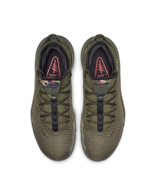 Nike Brown Lebron 16 Low Ep 'Camo' for men