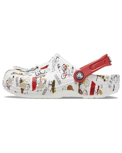 CROCSTM White X Peanuts Classic Clog 'Allover Print'
