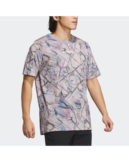 Adidas Gray X National Geographic Tencel Short Sleeve Tee for men