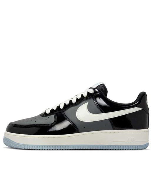Nike Black Air Force 1 Low Iron Patent' for men