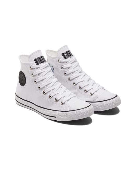Converse White Chuck Taylor All Star Translucent Barcode' for men