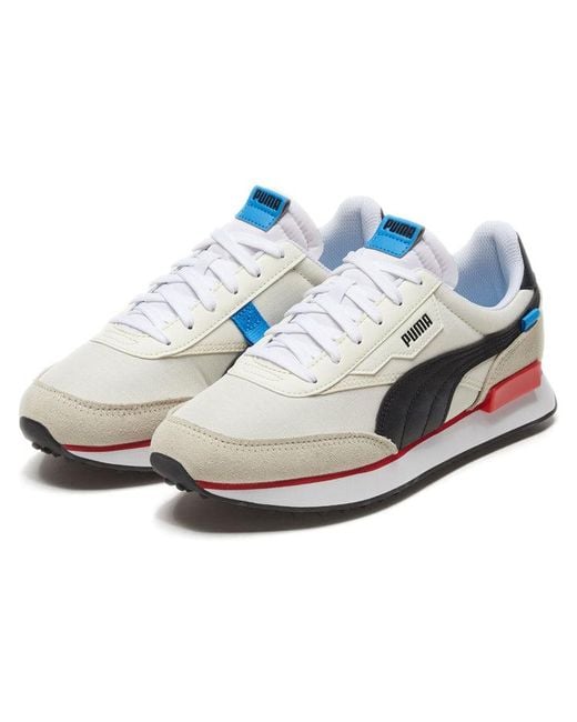 PUMA White Future Rider 'Play On for men