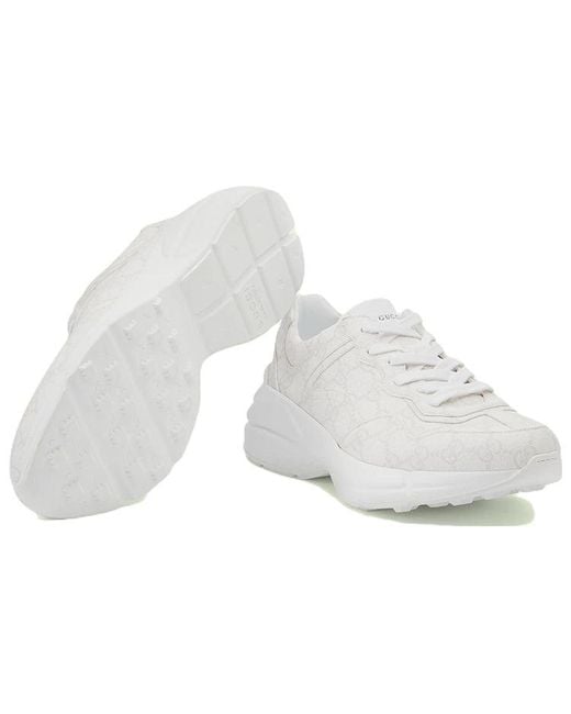 Gucci White (Wmns) Rhyton Monogram'