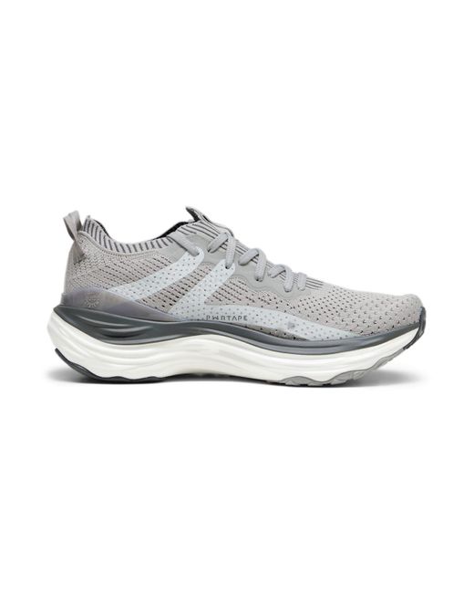 PUMA Gray Foreverrun Nitro Knit 'Concrete' for men