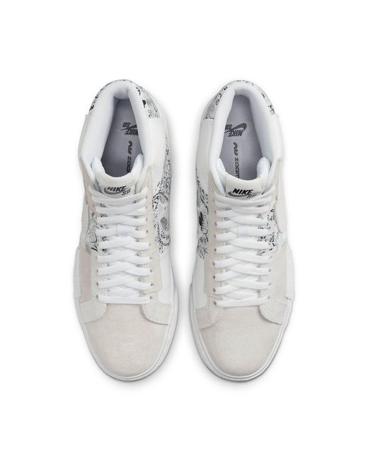 Nike White Zoom Blazer Mid Premium Sb 'Paisley Pack for men