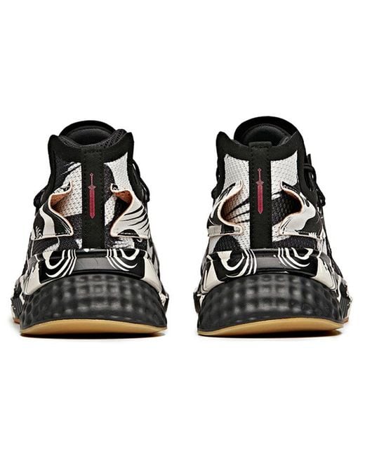 Anta Black X Li Bai-Themed Chinese Style Running Shoes for men