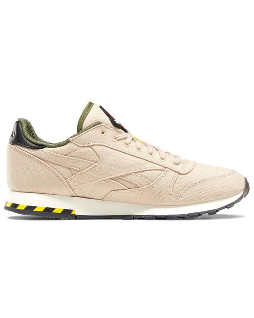 Reebok White Ghostbusters X Classic Leather 'Khaki Flight Suit' for men