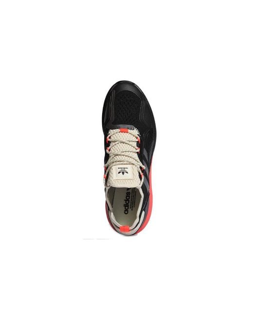 Adidas Black Zx 2K Boost 'Core Five Solar' for men