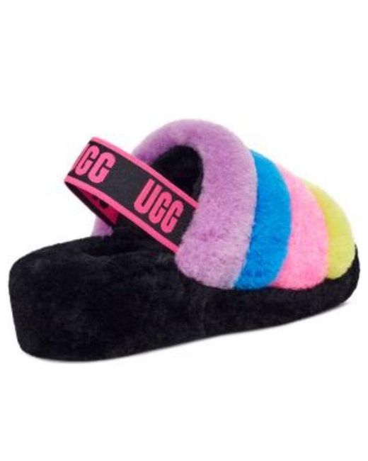 Ugg Blue (Wmns) Fluff Yeah Slide Taffy Multi'