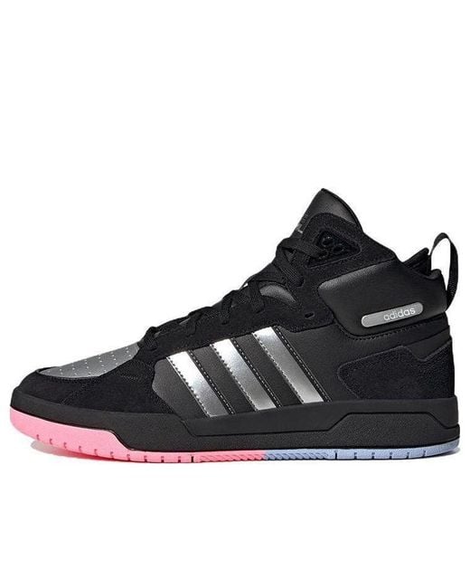 Adidas Black Neo 100Db Mid Basketball Shoes Metallic' for men