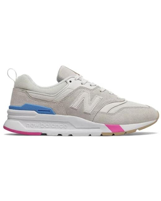 New Balance White 997