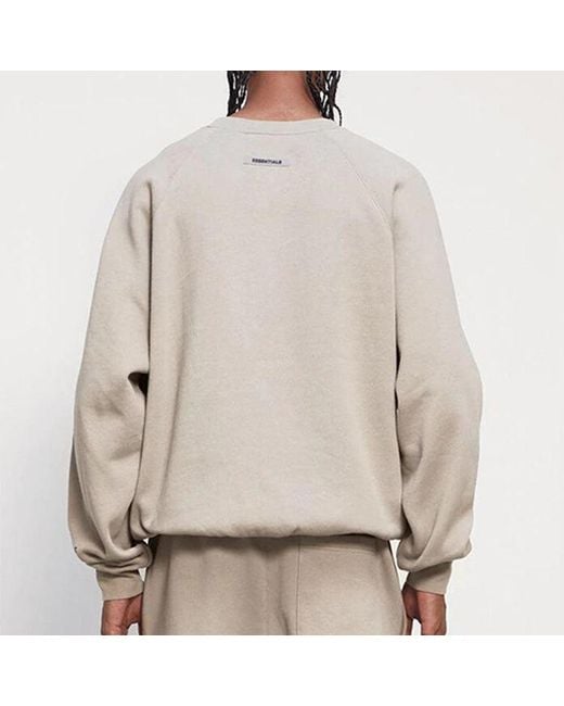 Fear Of God White Fw20 Core Crew Neck Sweatshirt 'Taupe' for men