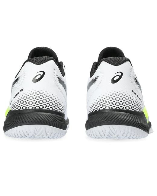 Asics White Gel-Tactic 12 Gunmetal' for men