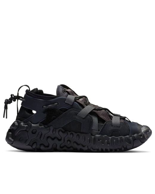Nike Black Ispa Overreact Sandal 'Thunder' for men