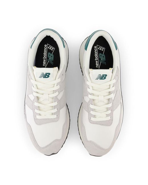 New Balance White 237 'Vintage' for men