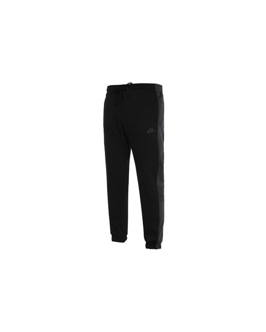 Nike Black As Nsw Bb Jggr Snl Cb Casual Sports Bundle Feet Fleece Lined Knit Long Pants/Trousers for men