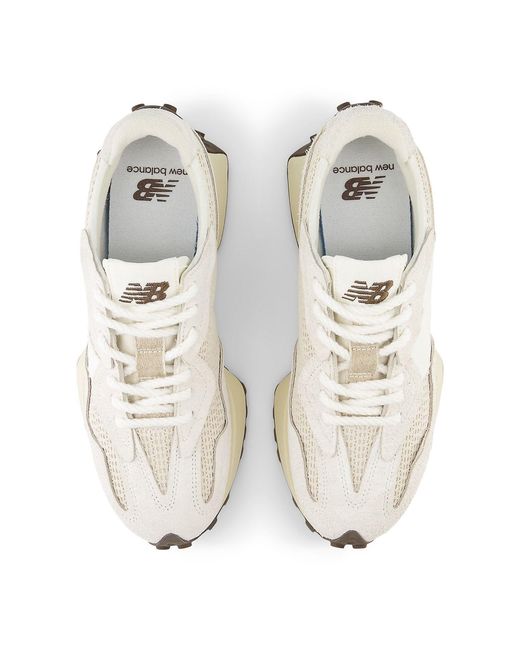 New Balance White 327 Vanilla' for men