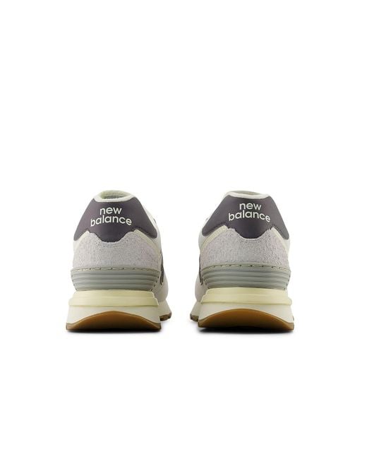 New Balance White 574 for men