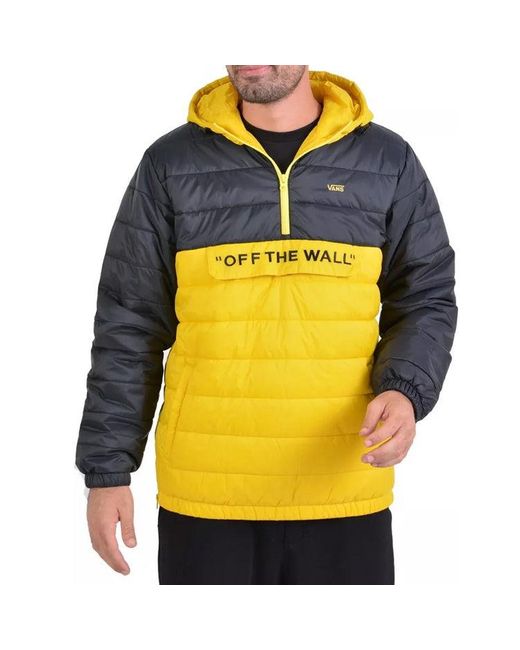 Vans Yellow Carlon Anorak Puffer Jacket for men