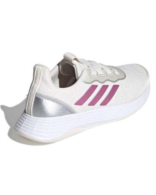 Adidas White (Wmns) Qt Racer Sport 'Chalk Cherry Metallic'