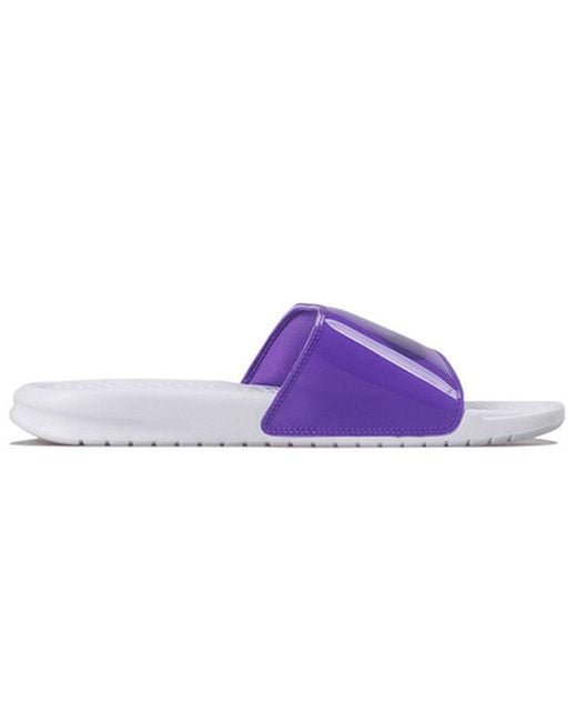 Nike Purple Benassi Jdi Print Slide for men