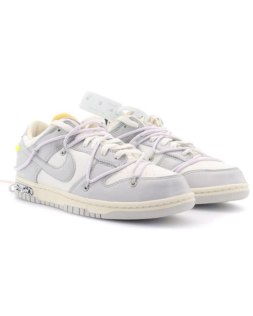 Nike White X Off- Dunk Low 'Lot 49 Of 50' for men