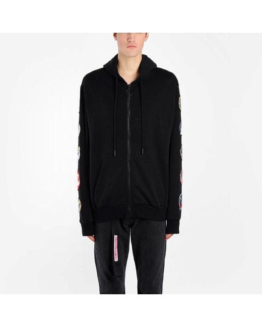 Off-White c/o Virgil Abloh Black Medal Back Arrows Sketch Cotton Zipper Normal Fit for men