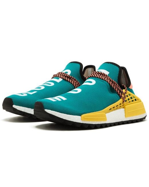 Adidas Blue X Pharrell Nmd Hu Trail 'Sun Glow' for men