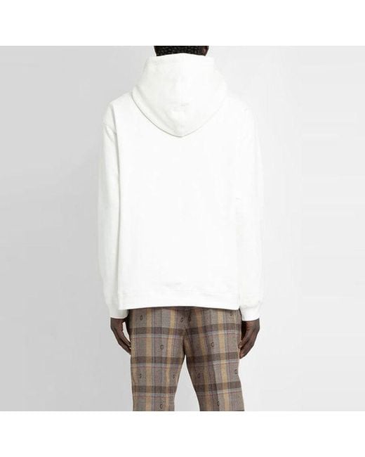 Gucci White Cherry Cotton Sweatshirt 'Ivory' for men