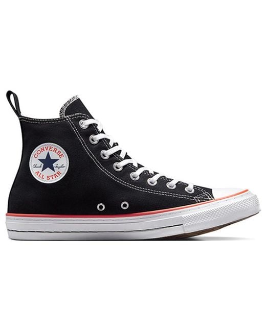 Converse Black Chuck Taylor All Star High Crafted Stitch Shoes for men