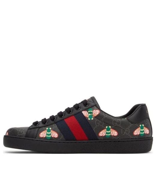 Gucci Black Ace 'Bee Print' for men