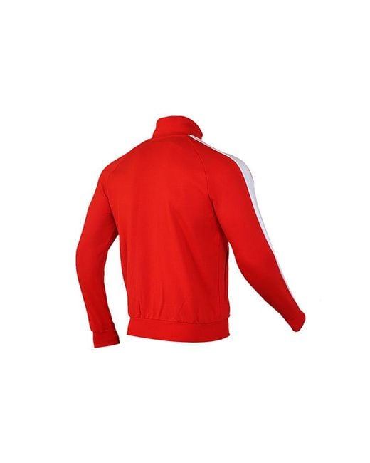 PUMA Red Iconic Minimalistic Casual Stand Collar Jacket for men