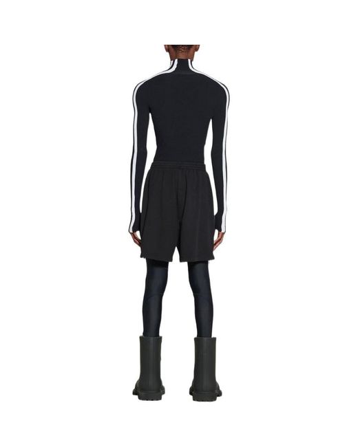 Balenciaga Black X Adidas Large Shorts for men