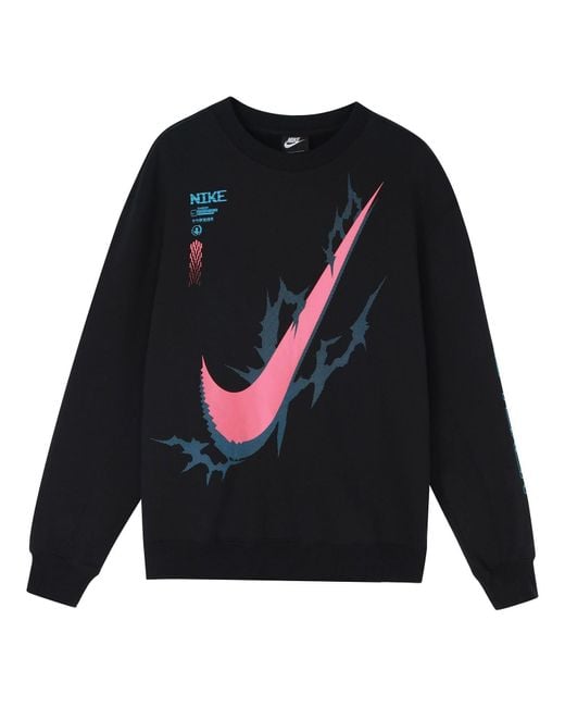 Nike Blue X Lpl Crossover Casual Sports Round Neck Pullover Knit for men