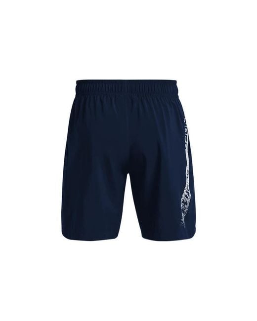 Under Armour Blue Woven Graphic 'College' for men