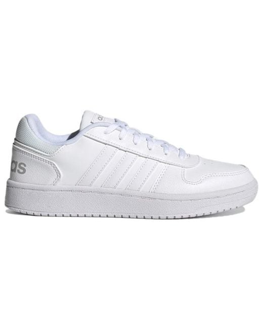 Adidas White (Wmns) Hoops 2.0 'Cloud'