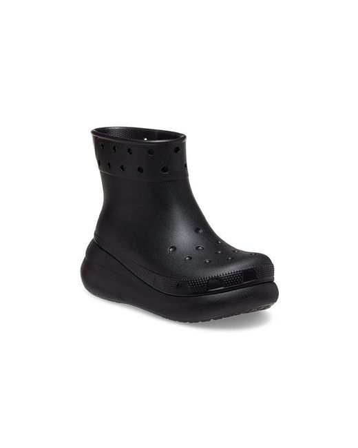 CROCSTM Black Crush Platform Rain Boots – Waterproof