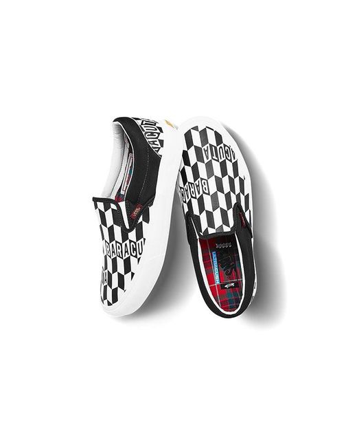 Vans White Baracuta X Classic Slip-On 5 Checkerboard' for men