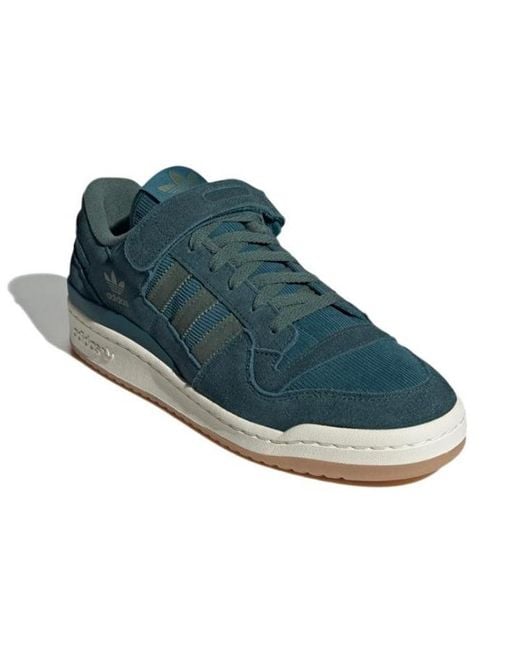 Adidas Blue Originals Forum 84 Low Corduroy Forest for men