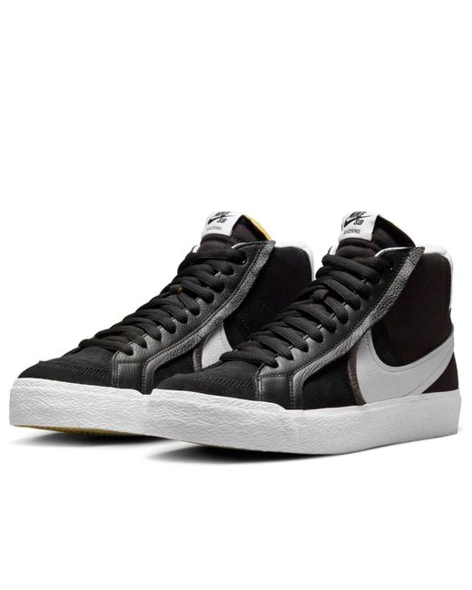 Nike Black Zoom Blazer Mid Premium Sb 'Oversized Swoosh for men
