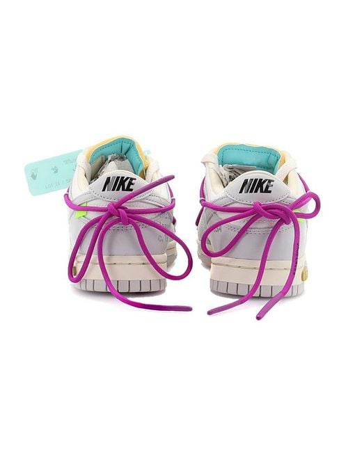 Nike Blue X Off- Dunk Low 'Lot 21 Of 50' for men