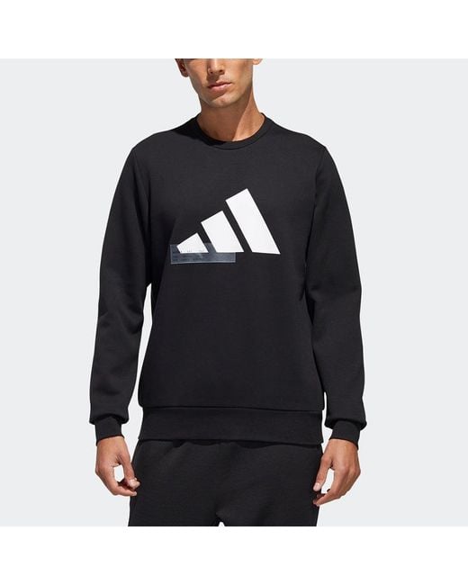 Adidas Blue Ub Gfx Swt Sports Stylish Pullover for men