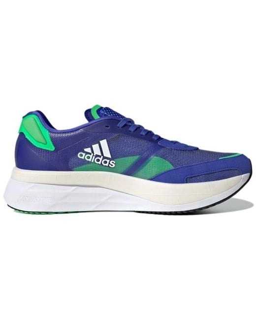 Adidas Blue Adizero Boston 'Sonic Ink Screaming' for men