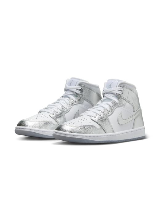 Nike Gray (Wmns) 1 Mid Se 'Metallic'