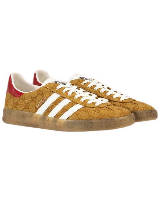 Gucci Brown Adidas X Gazelle 'Gg Monogram' for men