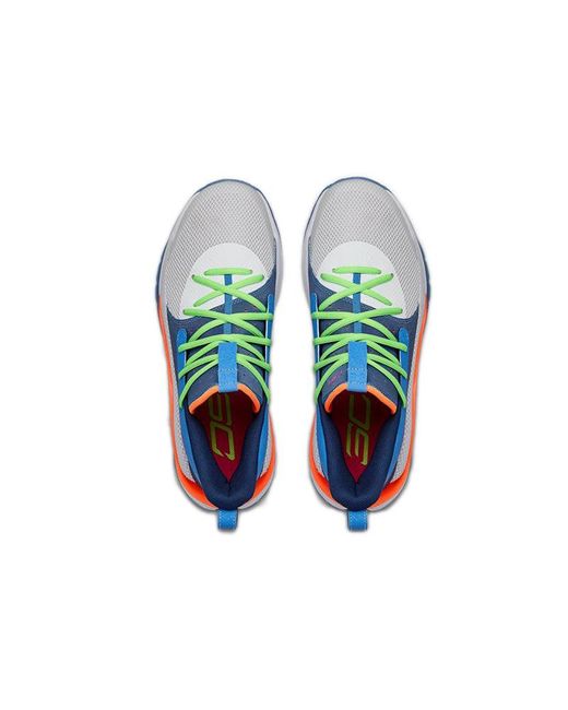 Under Armour Blue Curry 7 'Super Soaker' for men