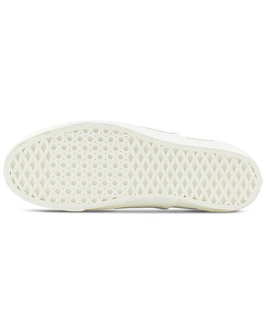 Vans White Slip-On Skateboarding Shoes 'Light' for men