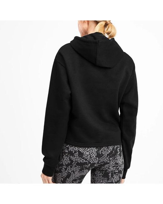 PUMA Elevated Essentials Cropped Hoodie Black Xl