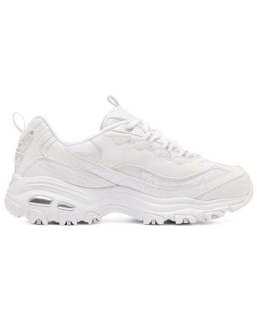 Skechers White (Wmns) Dlites Butterfly'